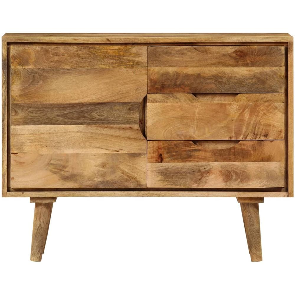 Credenza in Legno Massello di Mango 90x30x69 cm - Foto 10