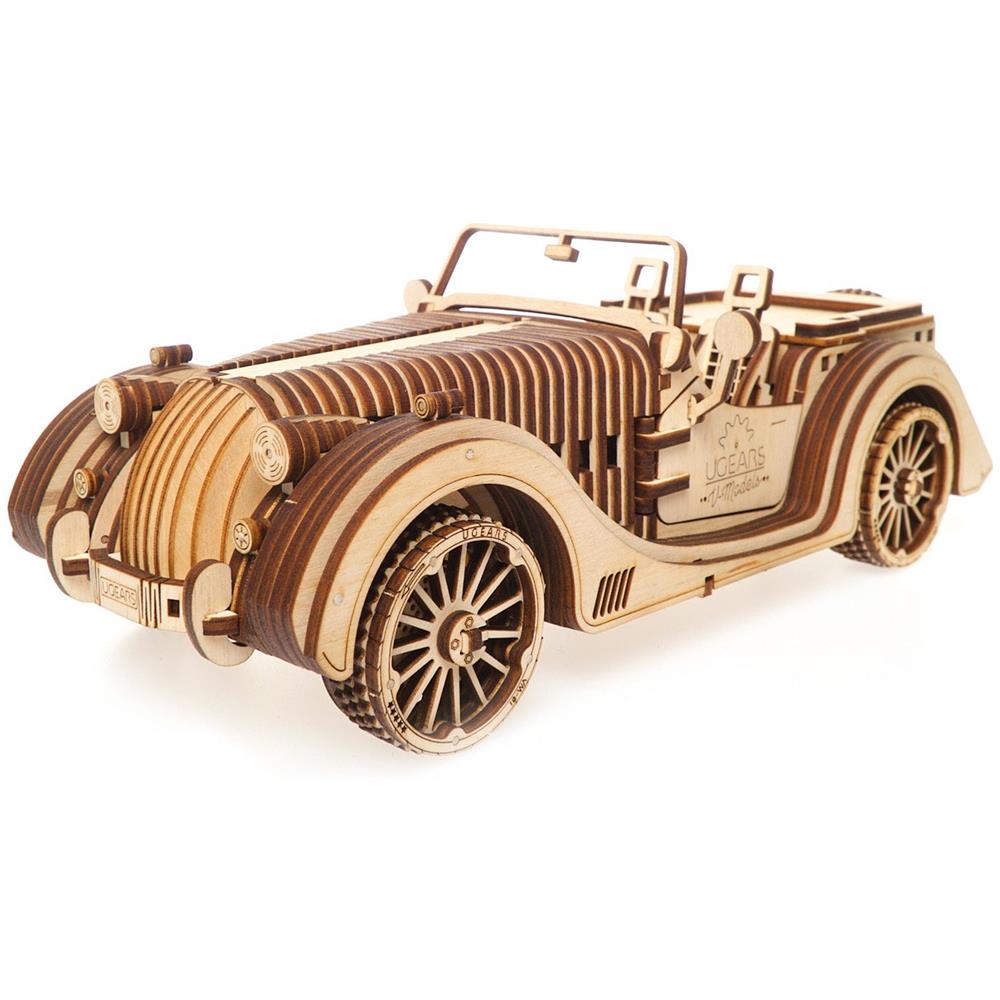 Puzzle in Legno 3D - Roadster VM 01 Kit di Costruzione - 437 Pezzi - Foto 1