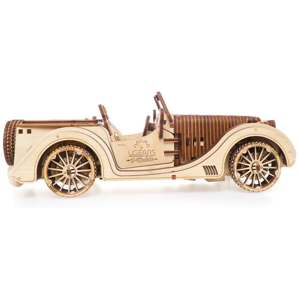 Puzzle in Legno 3D - Roadster VM 01 Kit di Costruzione - 437 Pezzi - Foto 2