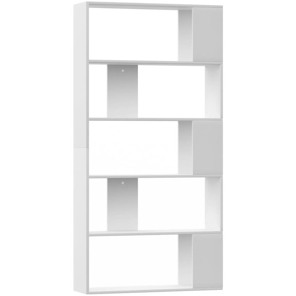Libreria /Divisorio Bianco 80x24x159 cm in Legno Multistrato - Foto 2