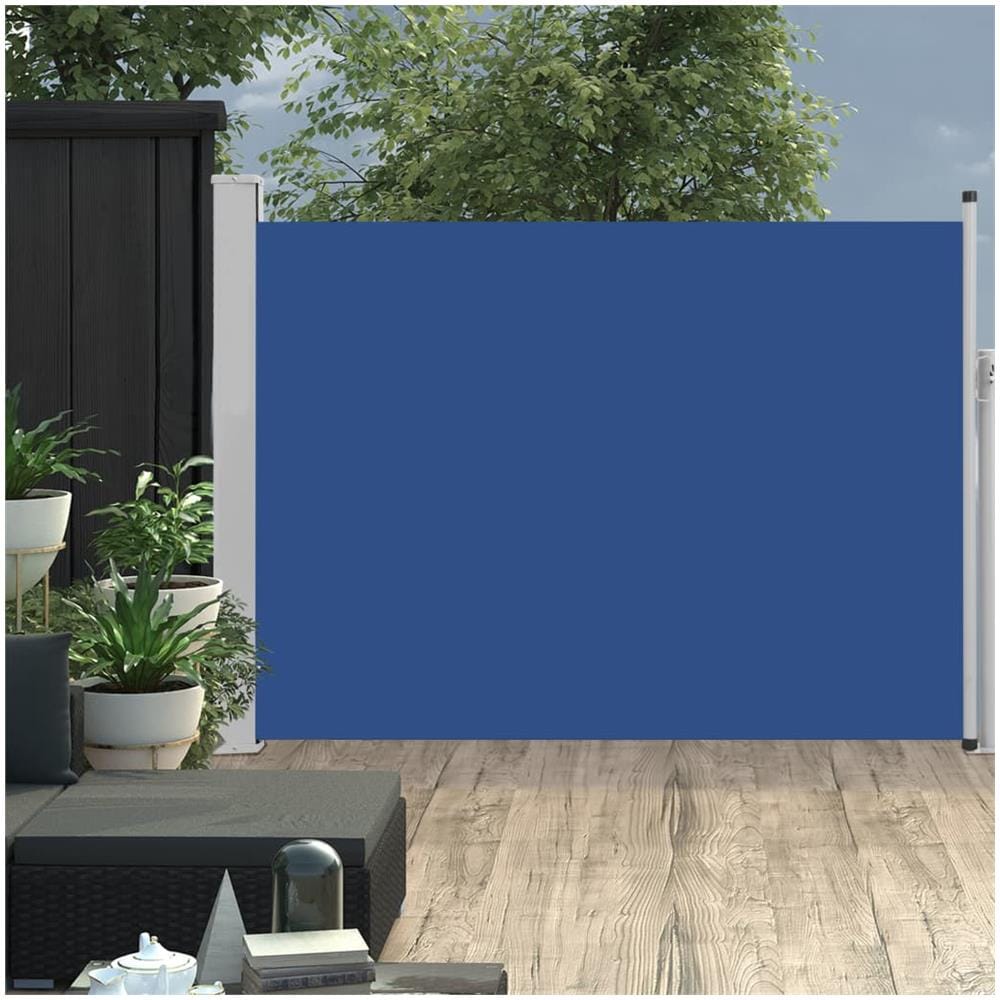 Tenda Laterale Retrattile Per Patio 100x500 Cm Blu - Foto 1