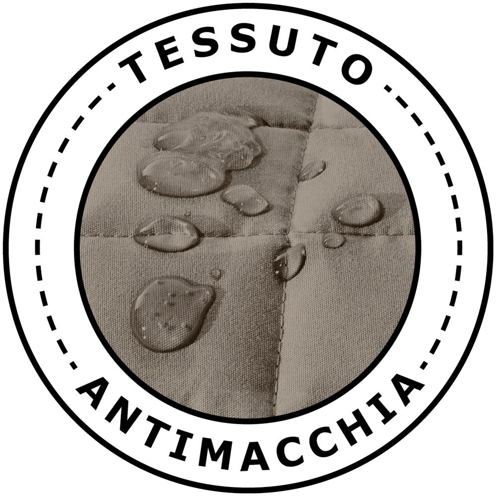 Copridivano Con Penisola Destra / sinistra Trapuntato Tinta Unita Antimacchia Reversibile 3 Posti Sabbia - Foto 2