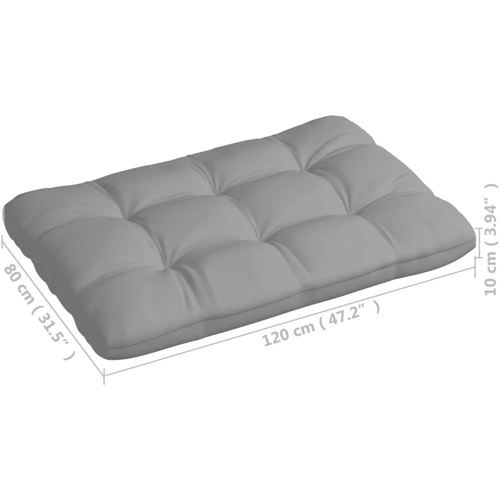 Cuscini per Divano Pallet 7 pz Grigi - Foto 2