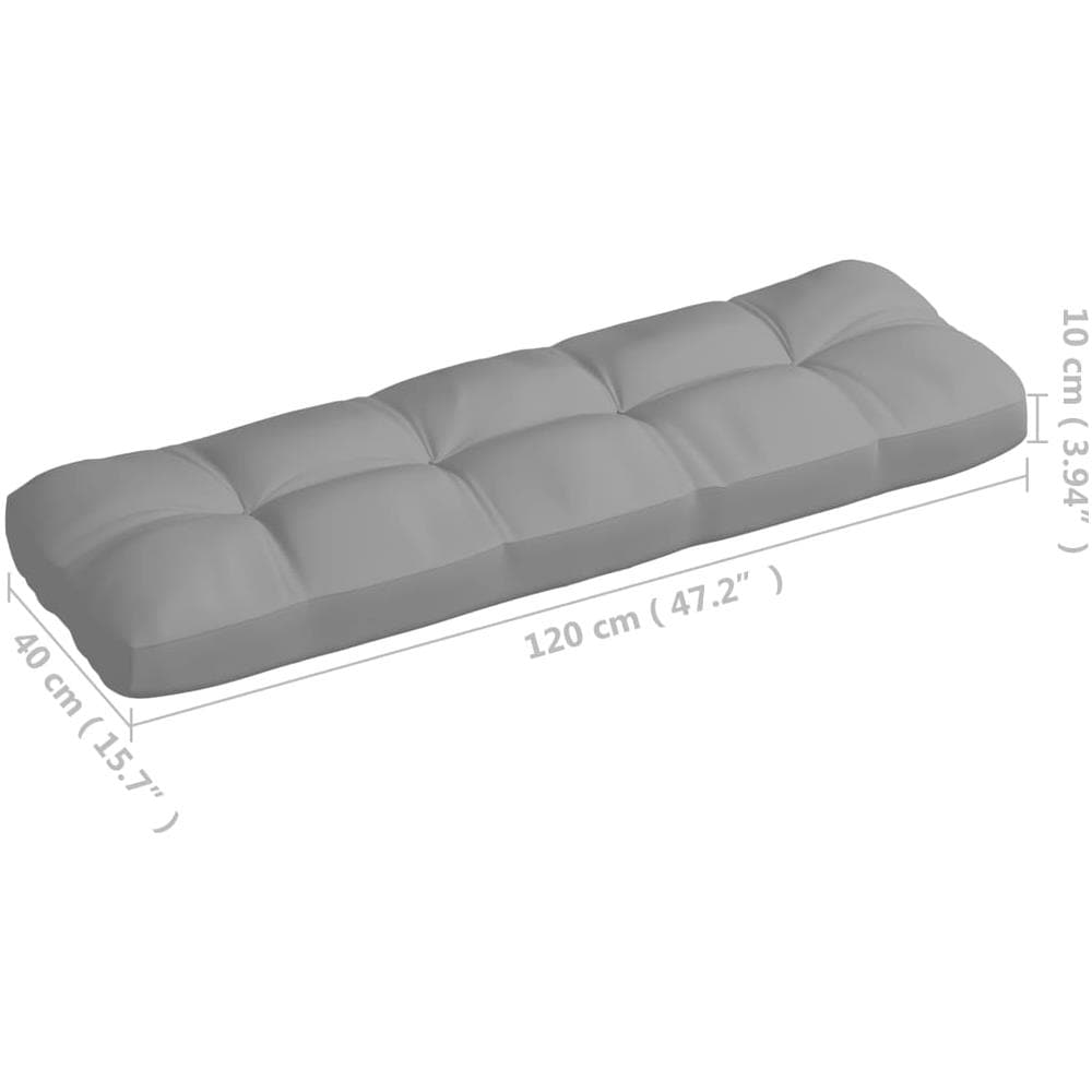 Cuscini per Divano Pallet 7 pz Grigi - Foto 9