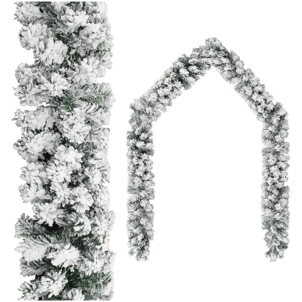 Ghirlanda Natalizia con Neve Verde 5 m in PVC - Foto 2