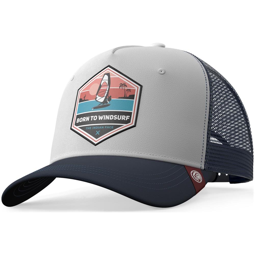 Cappellino Trucker Born To Windsurf Giallo Per Uomini E Donne - Foto 1