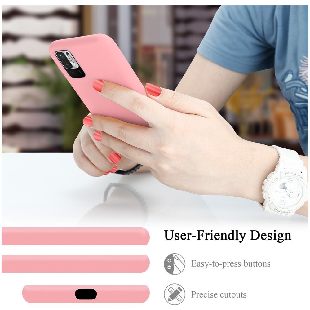 Custodia Compatibile Con Xiaomi Redmi Note 10 5g / Poco M3 Pro 5g In Liquid Rosa - Coperchio Protettivo In Silicone Tpu Flessibile - Foto 7