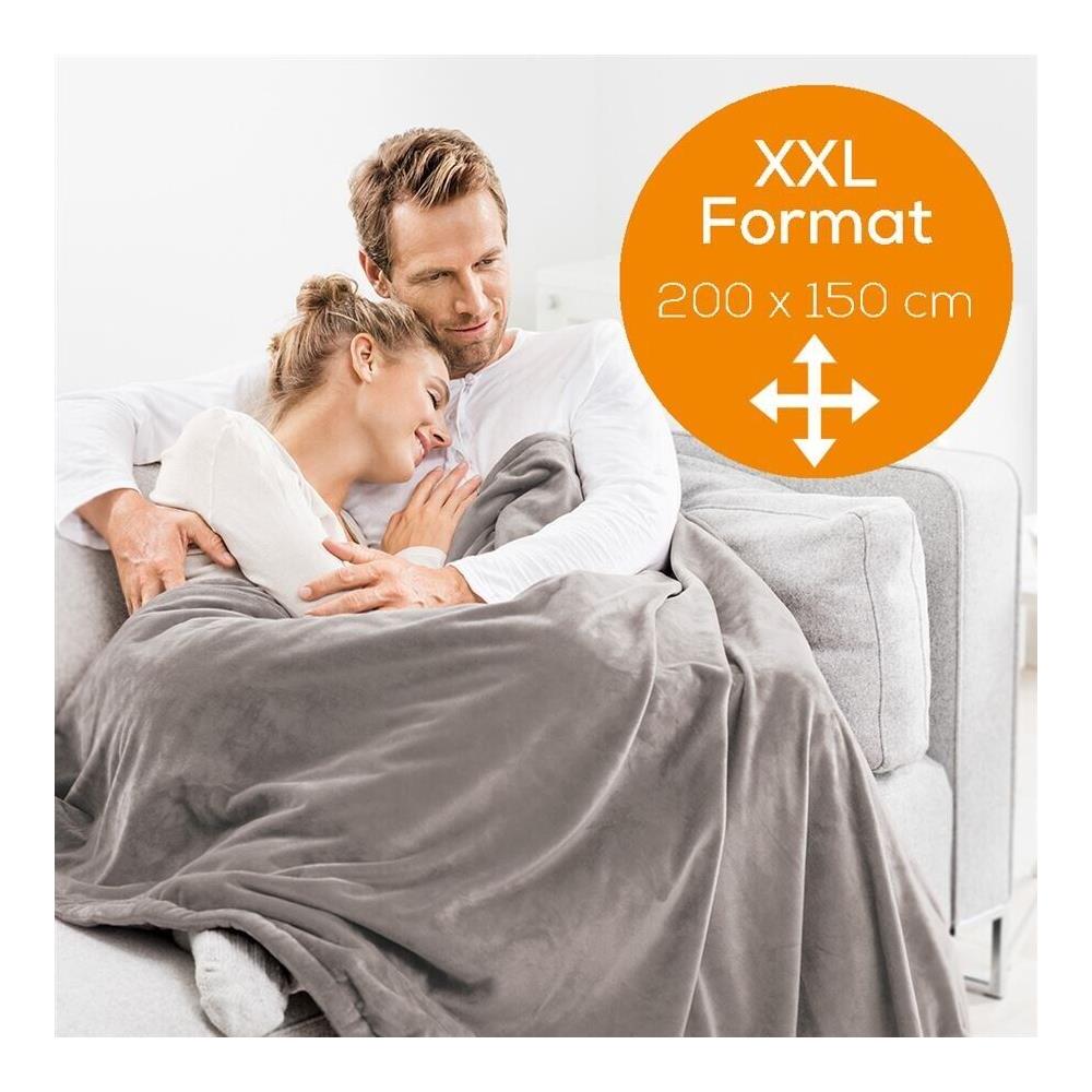 Termocoperta HD 150 XXL Cosy Taup Matrimoniale 200 X 150 cm con 6 Potenze Regolazione Elettronica della Temperatura Lavabile in Lavastoviglie - Foto 4