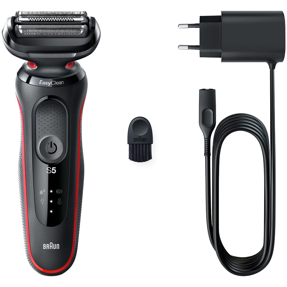 Rasoio Ricaricabile Series 5 51-R1000s Wet & Dry Sistema Pulizia EasyClean Tecnologia AutoSense Autonomia fino a 50 Minuti Colore Nero / Rosso - Foto 2