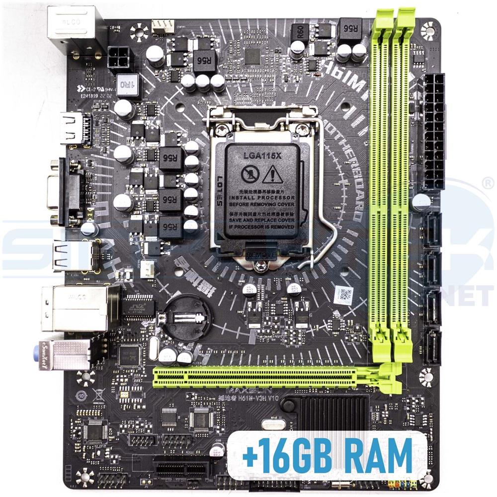 Scheda Madre H61M-V3H Socket LGA 1155 Chipset Intel H61 Seconda Gen M-ATX - Foto 1
