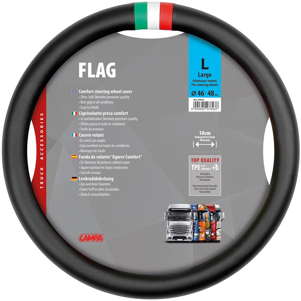 Flag Italia, Coprivolante In Skeentex - L - ? 46/48 Cm - Foto 1