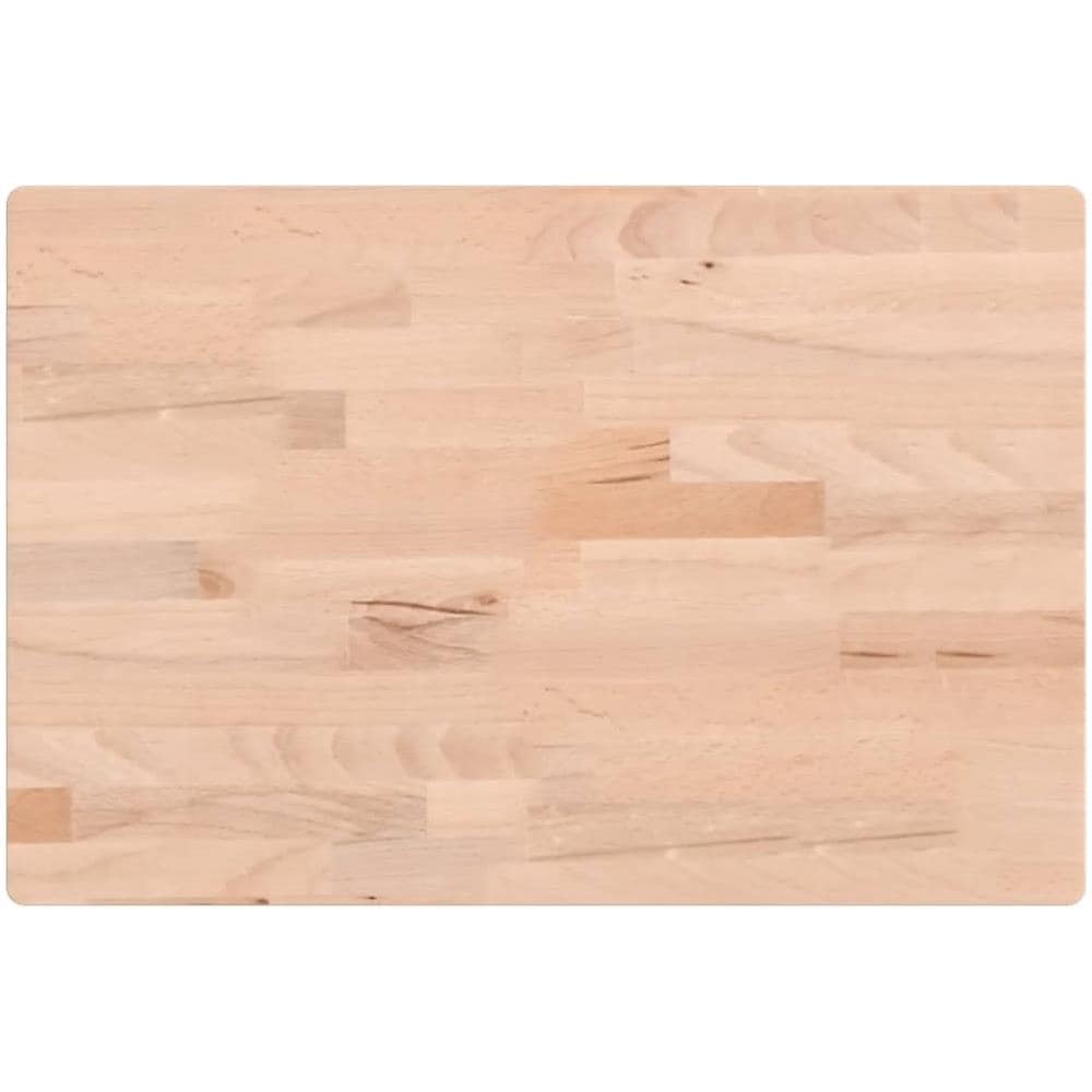 Piano Bagno 60x40x4 Cm In Legno Massello Di Faggio - Foto 2