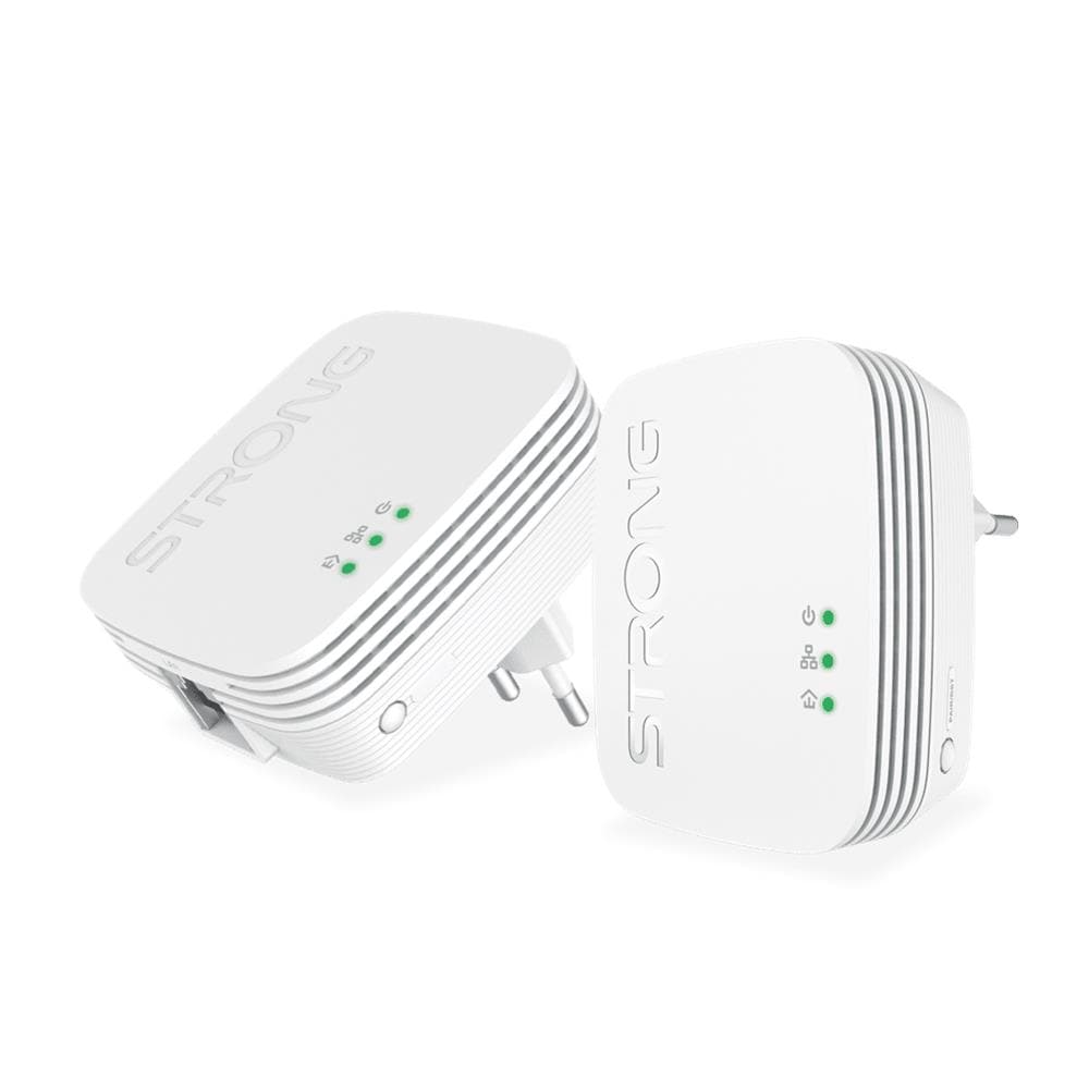 POWERL600DUOMINI adattatore di rete PowerLine 600 Mbit /s Collegamento ethernet LAN Bianco 2 pz - Foto 1