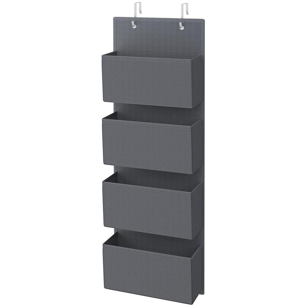 ORGANIZER RDH04G Tessuto non tessuto grigio da appendere 4 scomparti - Foto 1