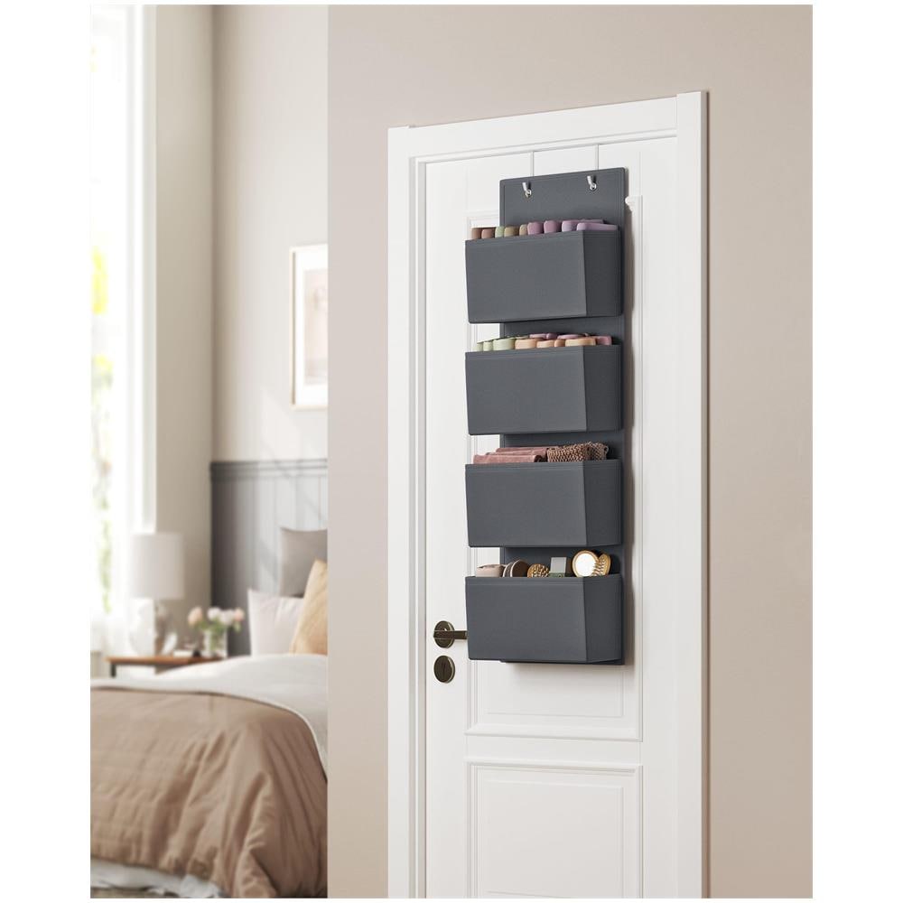 ORGANIZER RDH04G Tessuto non tessuto grigio da appendere 4 scomparti - Foto 2