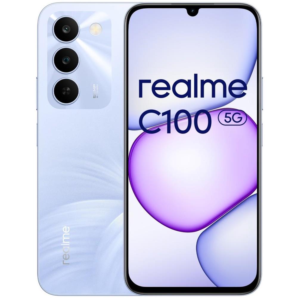 C100 5G 256GB 4GB Ram Display 6.8" LCD HD+ Main Camera 50MP Selfie 5MP Dual nanoSim Android 16 Dimensity 6300D 6600mAh Blooming Purple - Foto 1