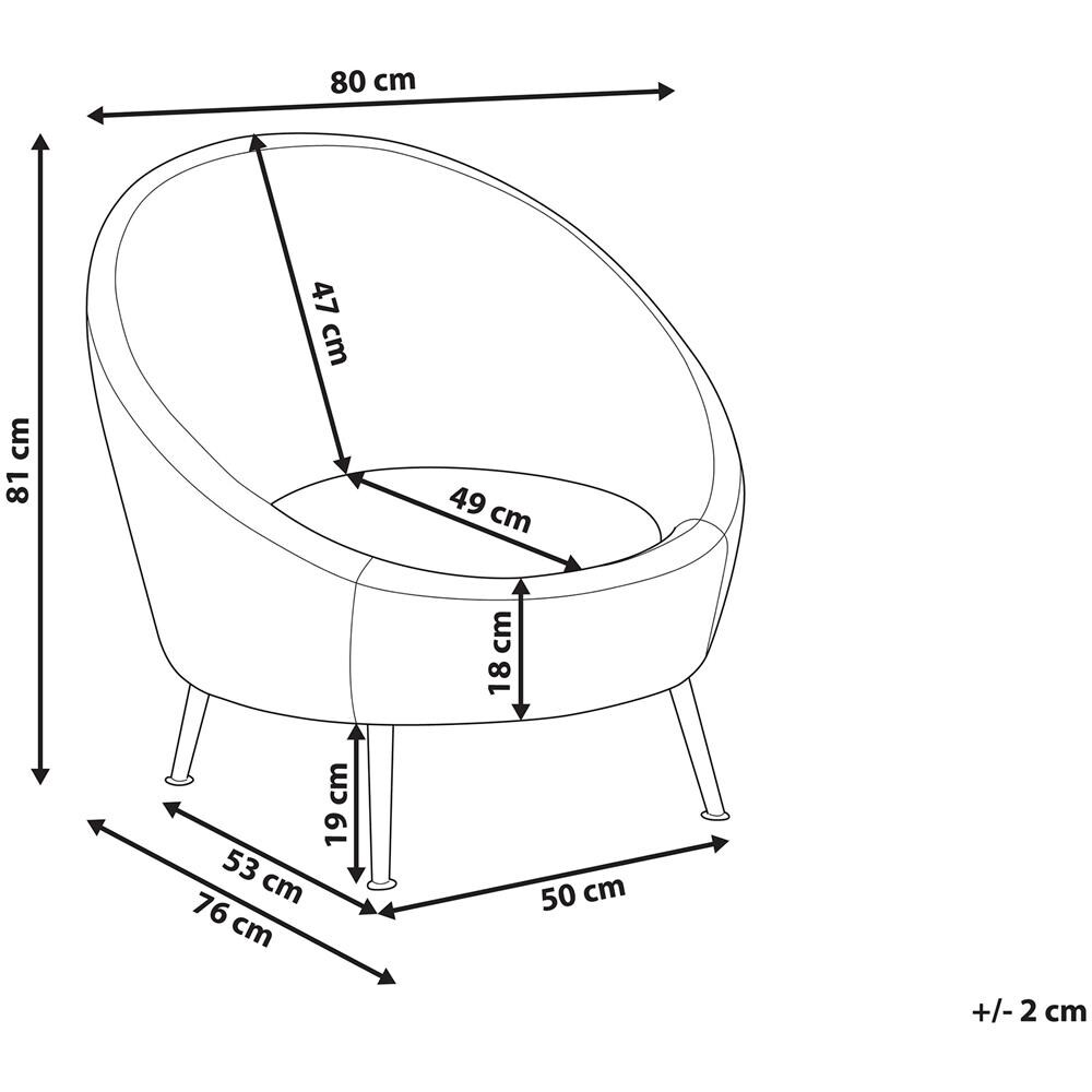 Sedia In Velluto Grigio Langa - Foto 2