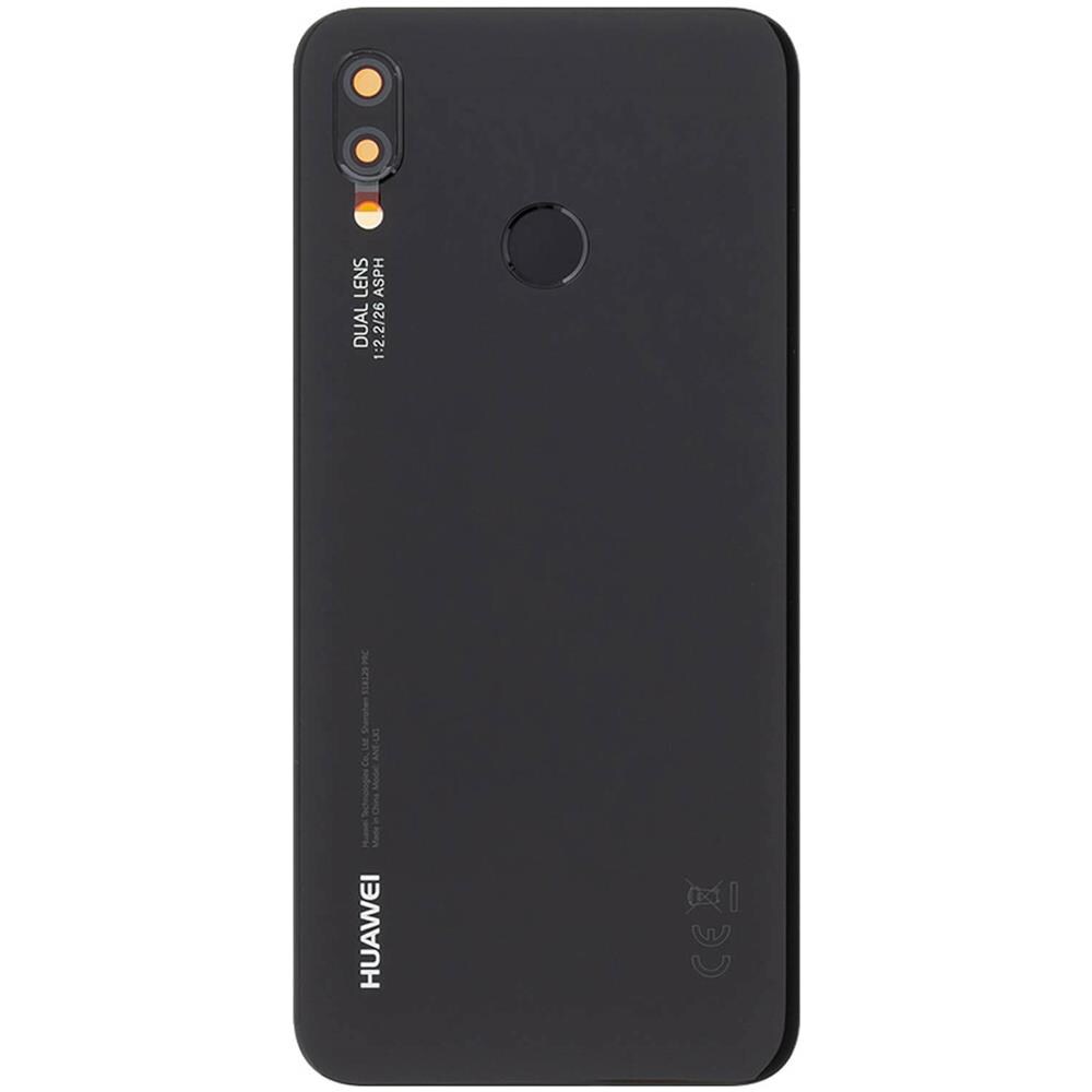 Copribatteria / Facciata Posteriore Nera Per Huawei P20 Lite Originale - Foto 2