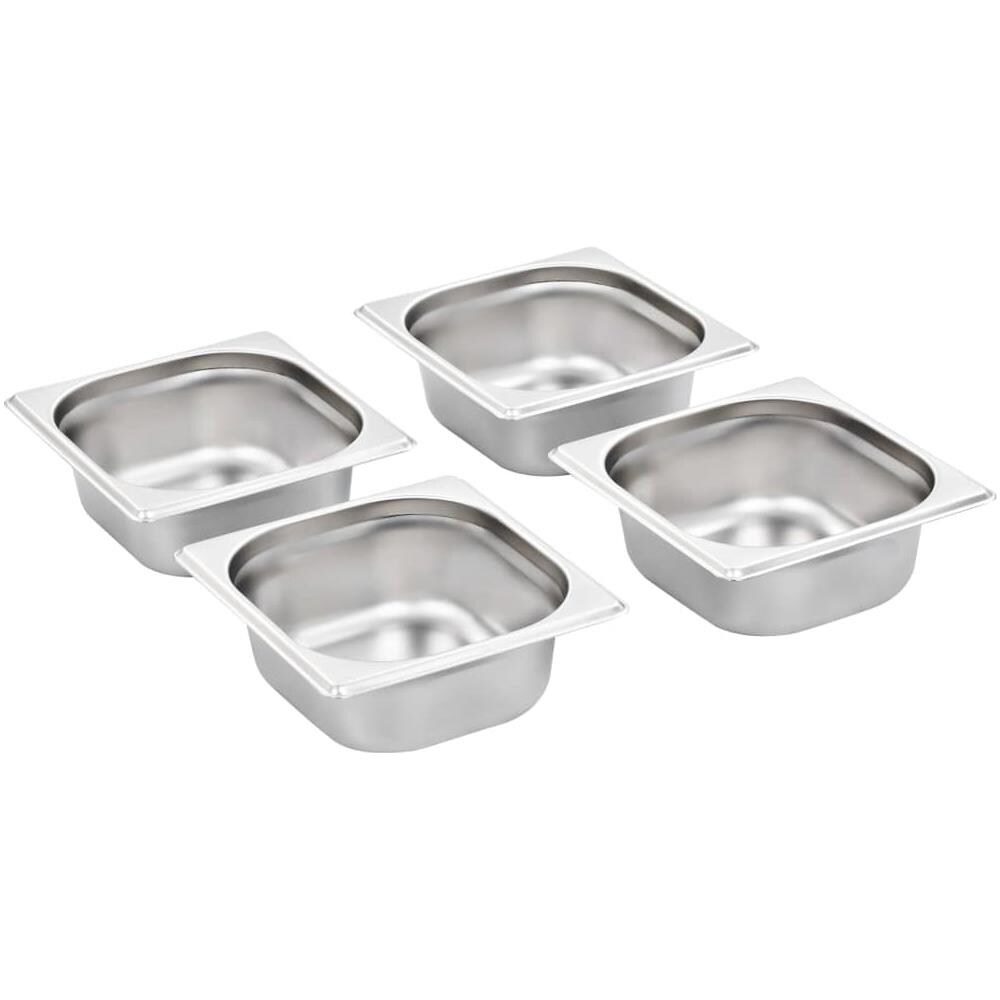 Contenitori Per Alimenti 12 Pz Gn 1/6 65 Mm In Acciaio Inox - Foto 2