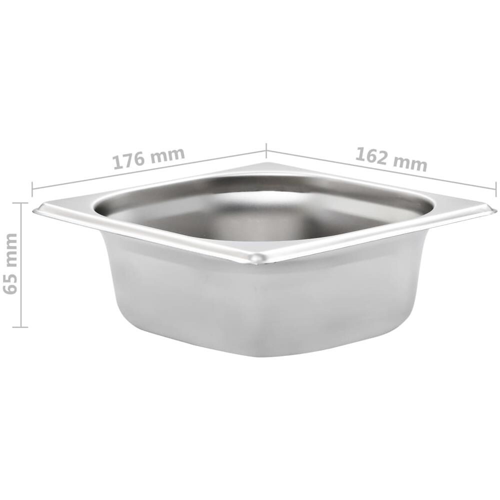 Contenitori Per Alimenti 12 Pz Gn 1/6 65 Mm In Acciaio Inox - Foto 8
