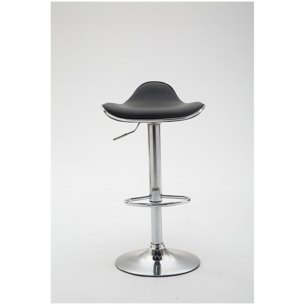 Sgabello Bar Shanghai in Similpelle - Sgabello Alto Cucina Girevole e Regolabile 60-80cm - Sgabello Design da Bancone Imbottito Nero - Foto 2