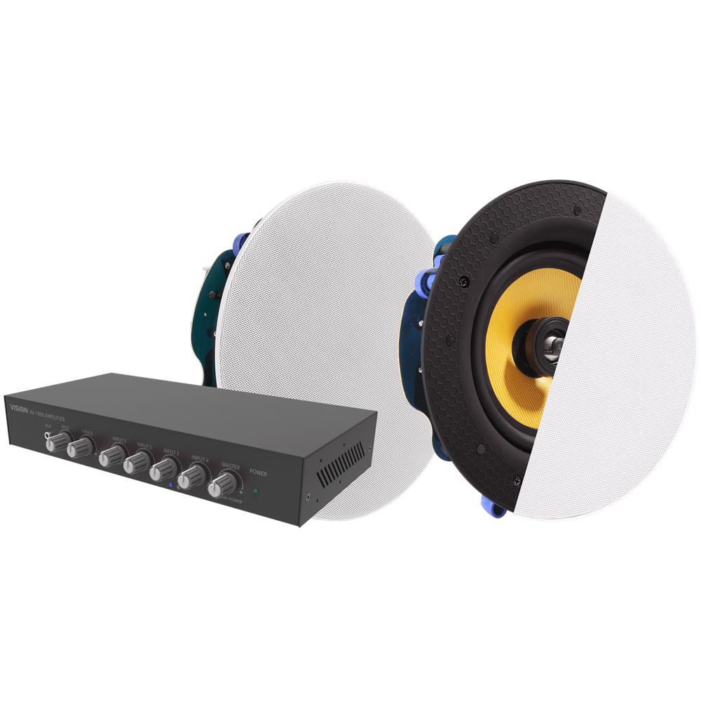 AV-1900 - Amplificatore mixer - alimentato - 4 canali - montabile  - Foto 2