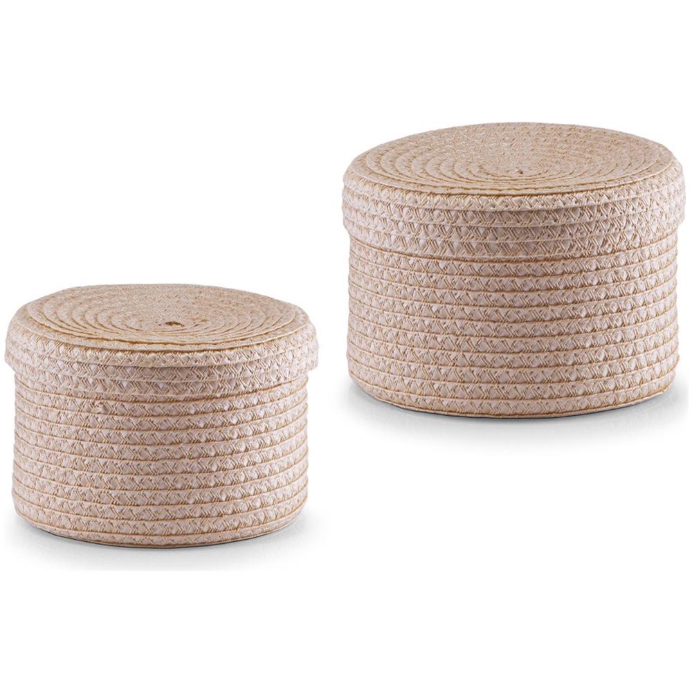 Cestino Con Coperchio Plastica Natura 2-piece - Foto 2