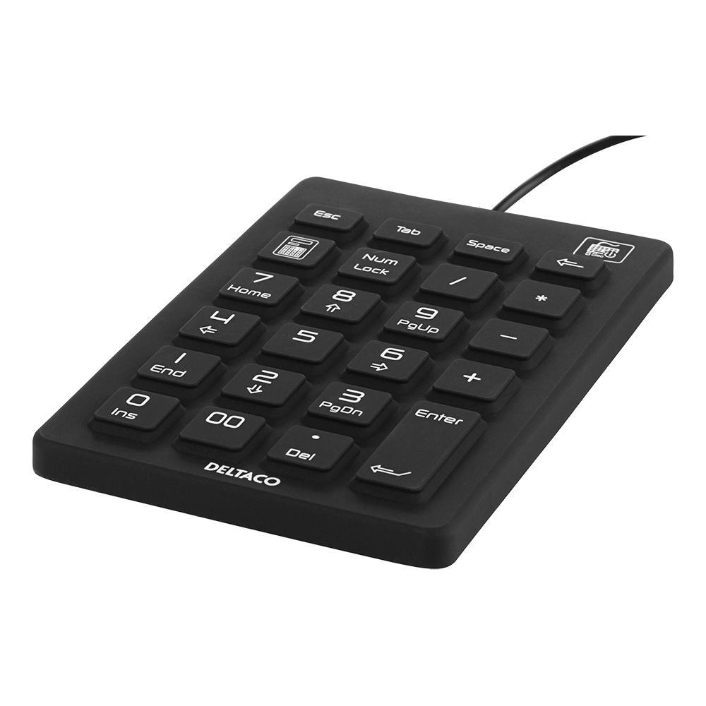 Tastiera Numerica In Silicone, Ip68, 23 Tasti, Nera - Foto 1