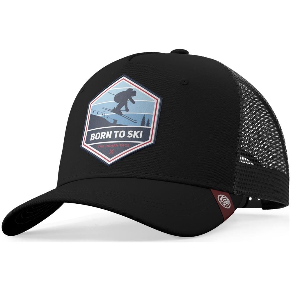 Cappellino Trucker Born To Ski Giallo Per Uomini E Donne - Foto 1