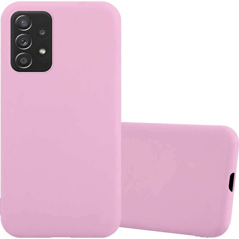 Custodia Compatibile Con Samsung Galaxy A52 (4g / 5g) / A52s In Candy Rosa - Coperchio Protettivo In Silicone Tpu Flessibile - Foto 1