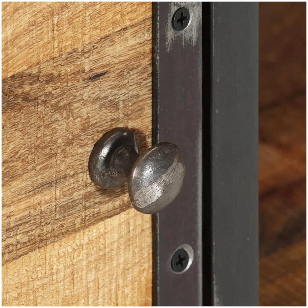 Mobile Porta Tv 110x30x42 Cm In Legno Massello Di Mango - Foto 2