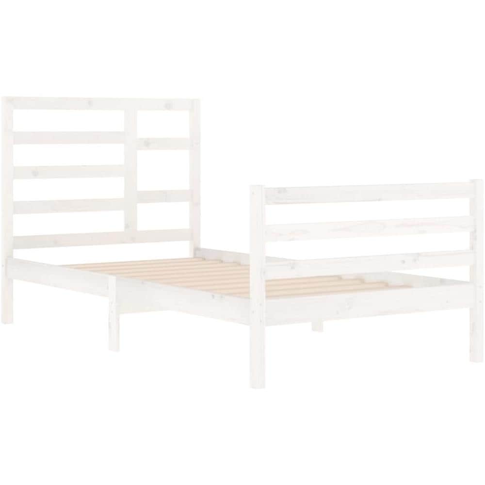 Giroletto Casetta VidaXL 80x200cm - Legno Pino Massello Per Bambini, Bianco