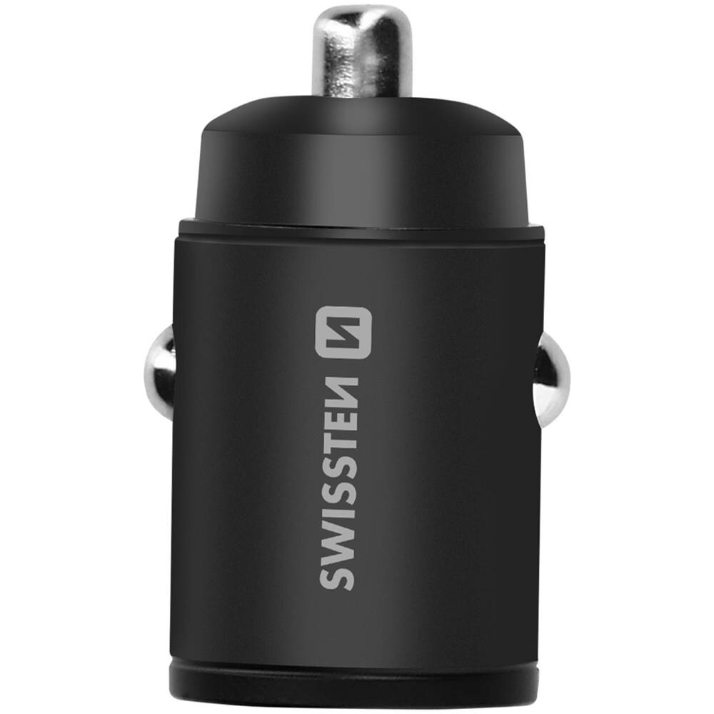 Caricatore Da Auto 30w Doppia Porta Usb-c Power Delivery Compatto Nero - Foto 1