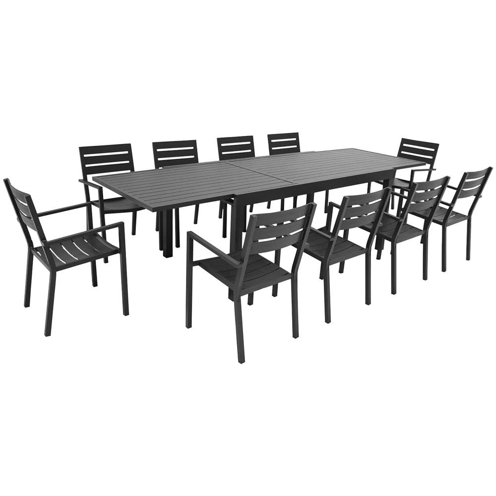 Veneziaset Di Mobili Da Giardino Allungabili In Alluminio 180/300 - Antracite - Foto 1