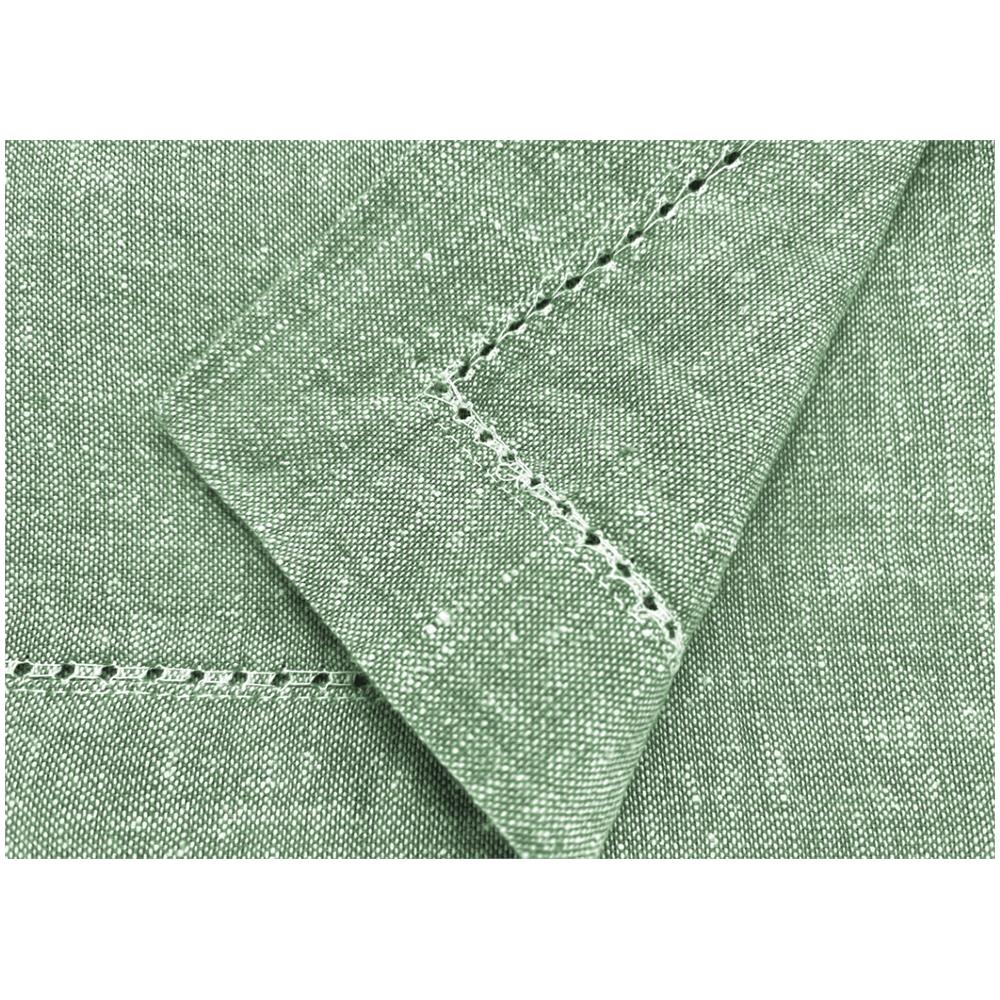Tovaglia Cucina Soggiorno In Cotone Con Orlo A Giorno In Tinta Unita Vari Colori Ajour 85x85cm Salvia - Foto 4