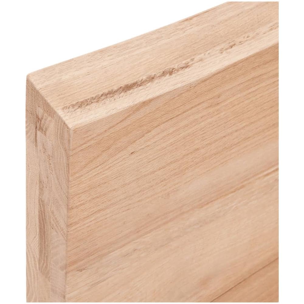 Ripiano Muro Marrone 100x40x (2-6) cm Massello Rovere Trattato - Foto 6