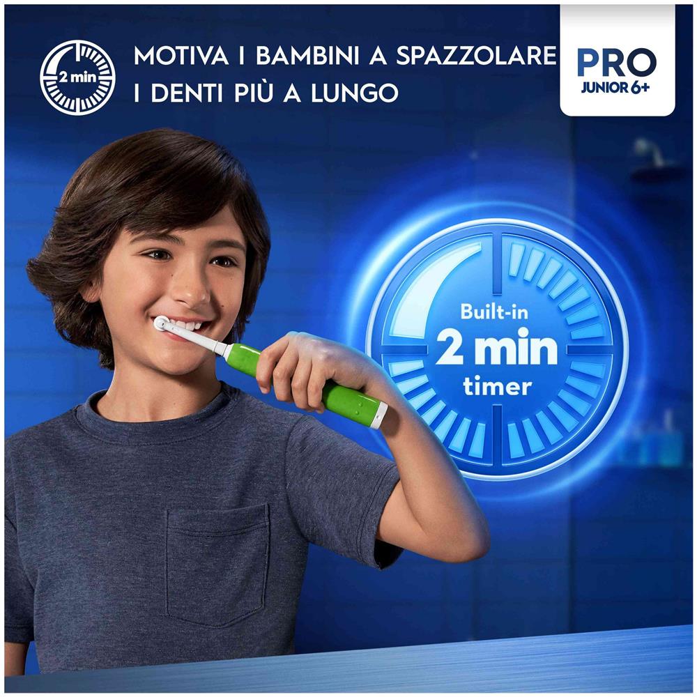 Junior 8006540743027 spazzolino elettrico Bambino Spazzolino rotante Verde - Foto 2