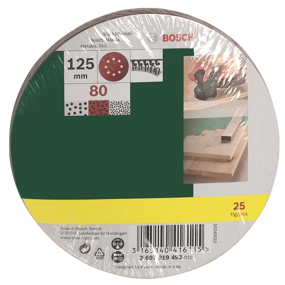 25 Fogli Abrasivi Rotorbitale per Levigatrici a Delta 80 2607019493 - Foto 1