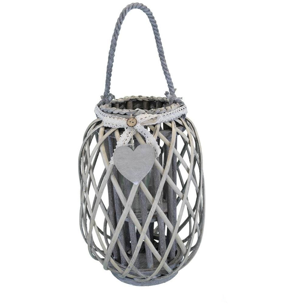 Genevieve - Lanterna In Vimini Tondo 14 X 35 Cm - Foto 2