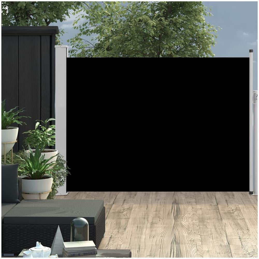 Tenda Laterale Retrattile Per Patio 100x500 Cm Nera - Foto 1