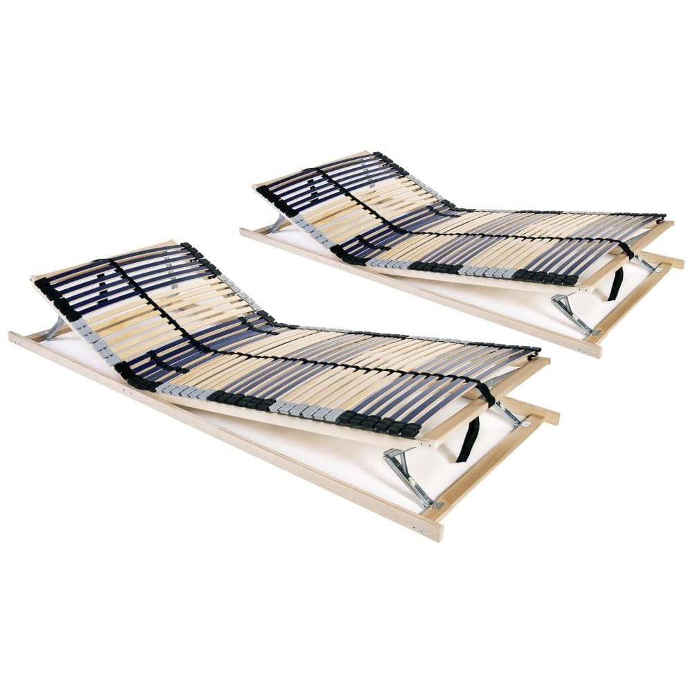 Reti a Doghe 2 pz 7 Zone con 42 Doghe in Legno 70x200 cm - Foto 1
