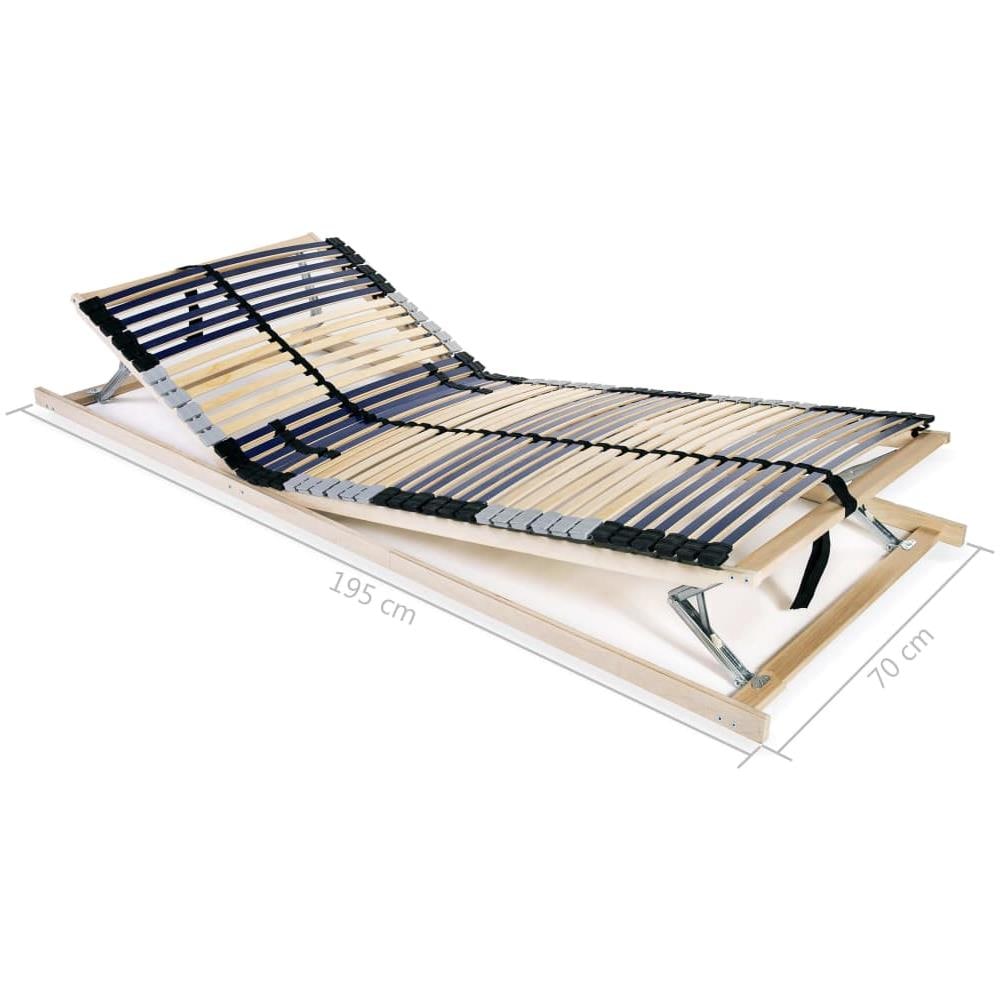 Reti a Doghe 2 pz 7 Zone con 42 Doghe in Legno 70x200 cm - Foto 8