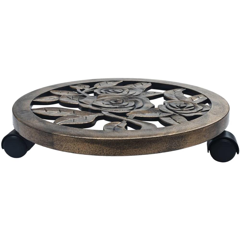 Carrelli Portavasi 6 Pz Bronzo 38 Cm In Plastica - Foto 2