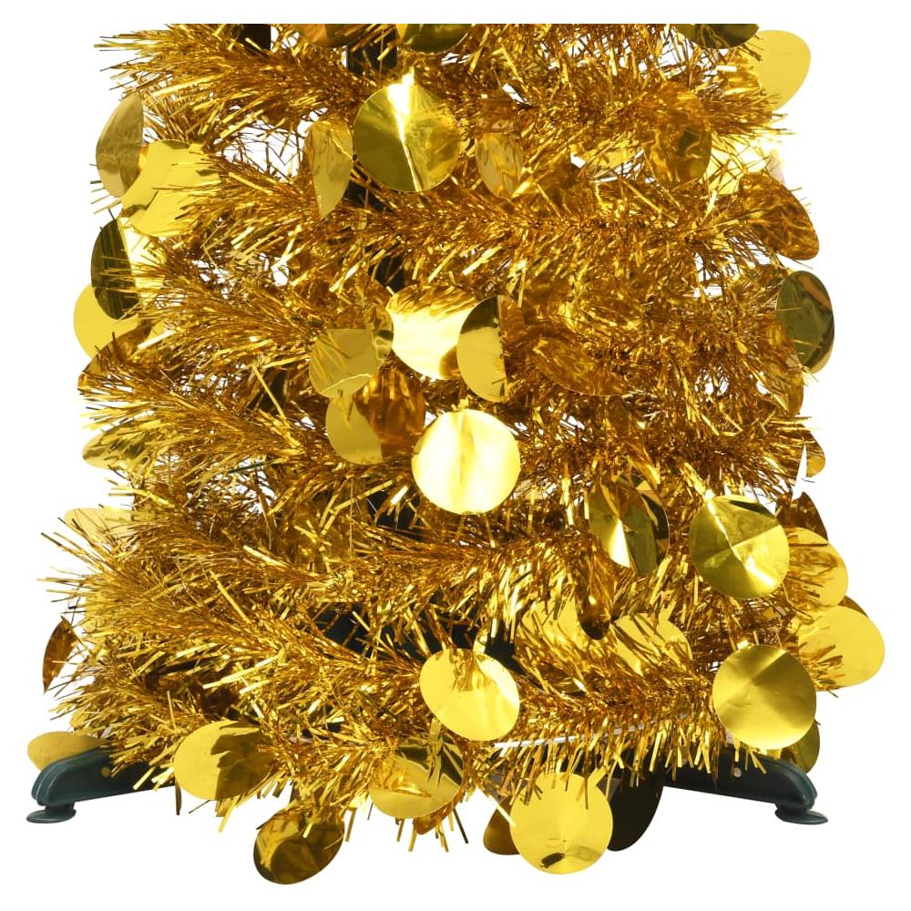 Albero di Natale Artificiale Apribile Oro 180 cm PET - Foto 2
