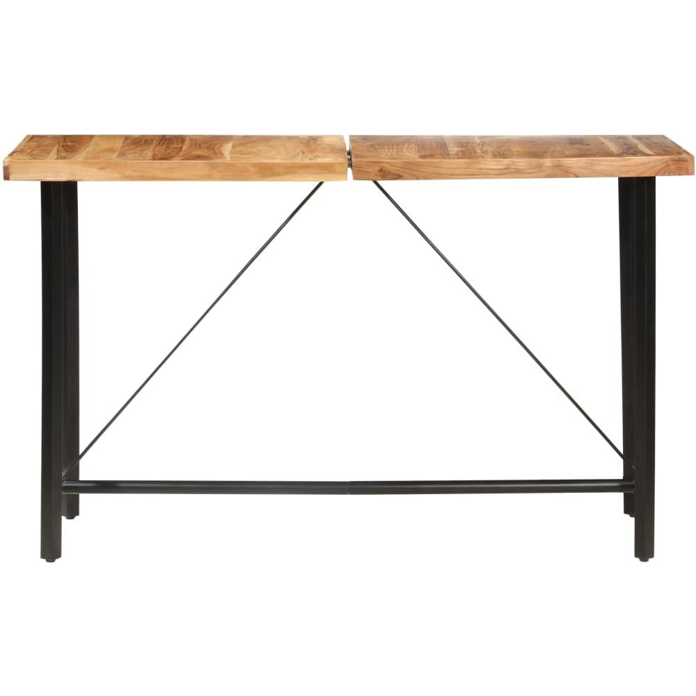 Tavolo da Bar 180x70x107 cm in Legno Massello di Acacia - Foto 2