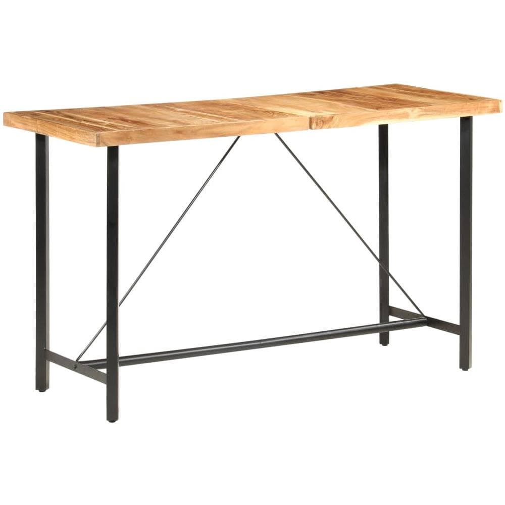 Tavolo da Bar 180x70x107 cm in Legno Massello di Acacia - Foto 9