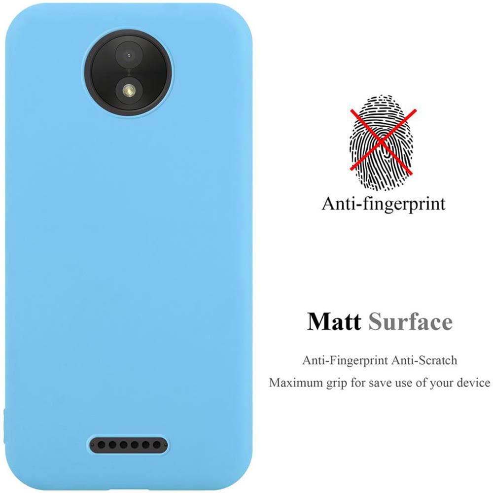 Custodia Compatibile Con Motorola Moto C Plus In Candy Blu - Coperchio Protettivo In Silicone Tpu Flessibile - Foto 2
