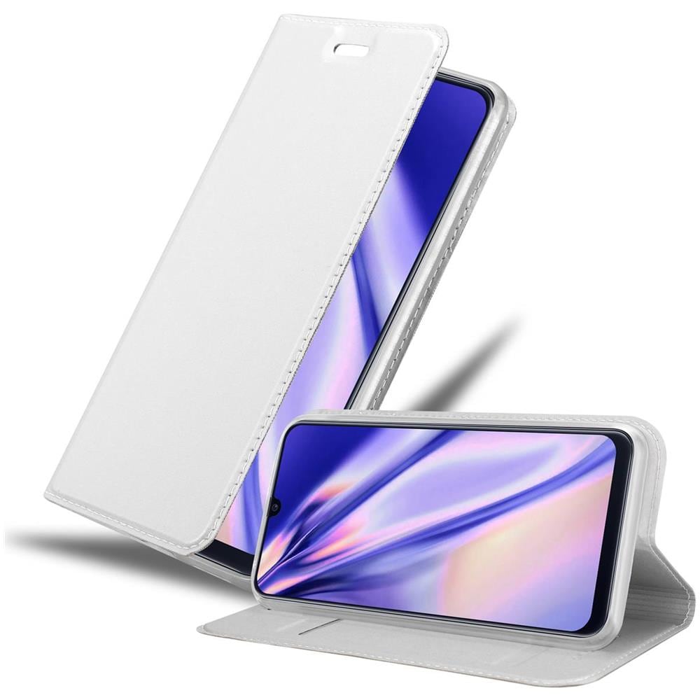 Custodia Compatibile Con Samsung Galaxy M31 In Classy Argento - Coperchio Protettiva Con Chiusura Magnetica, Funzione Stand E Tasca Per Le Carte - Foto 1
