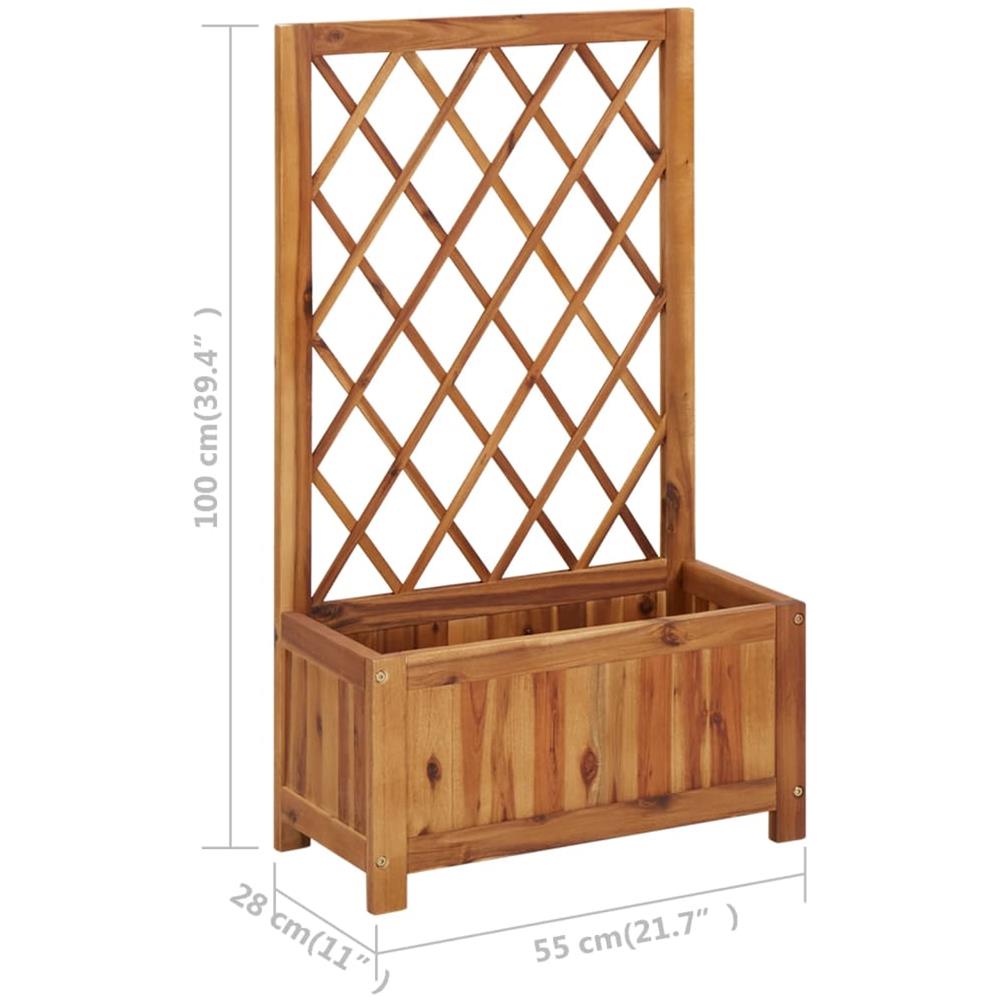 Letto Rialzato Da Giardino Con Graticcio In Massello Di Acacia - Foto 7