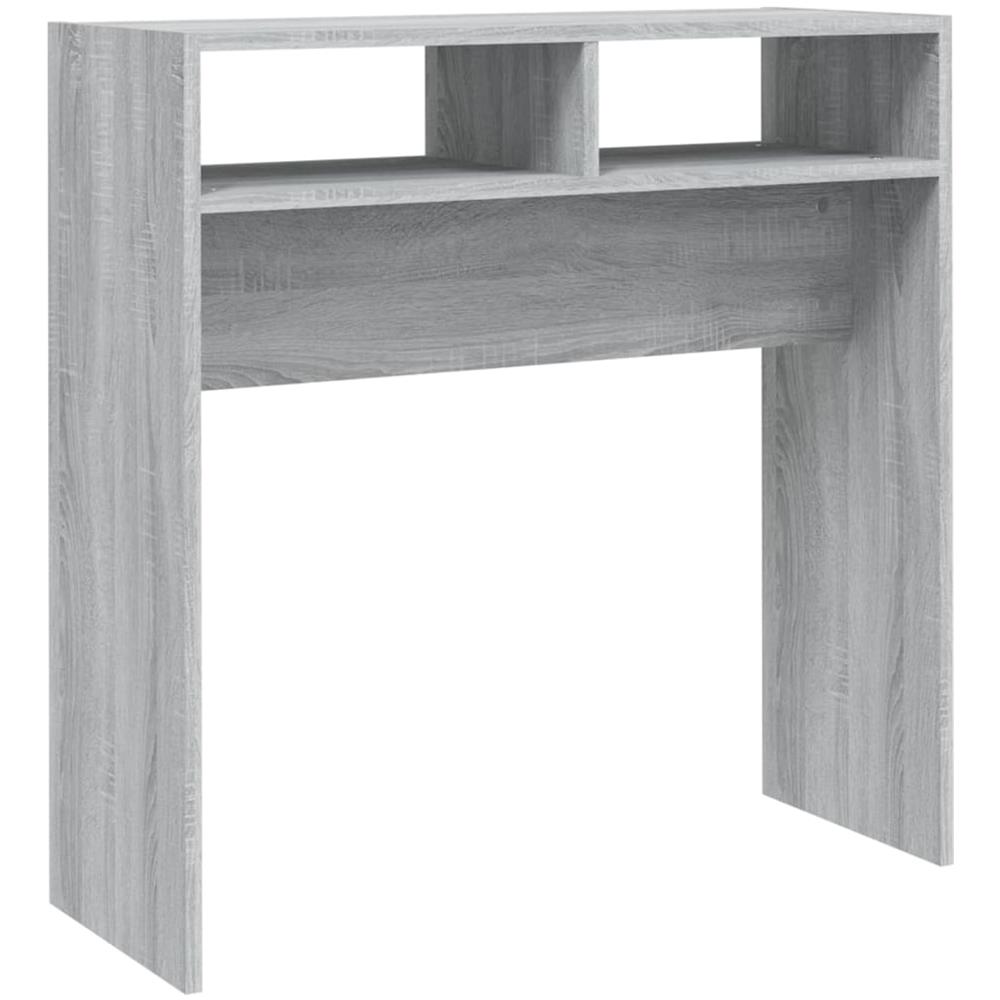 Tavolino Consolle Grigio Sonoma 78x30x80 Cm Legno Multistrato - Foto 2